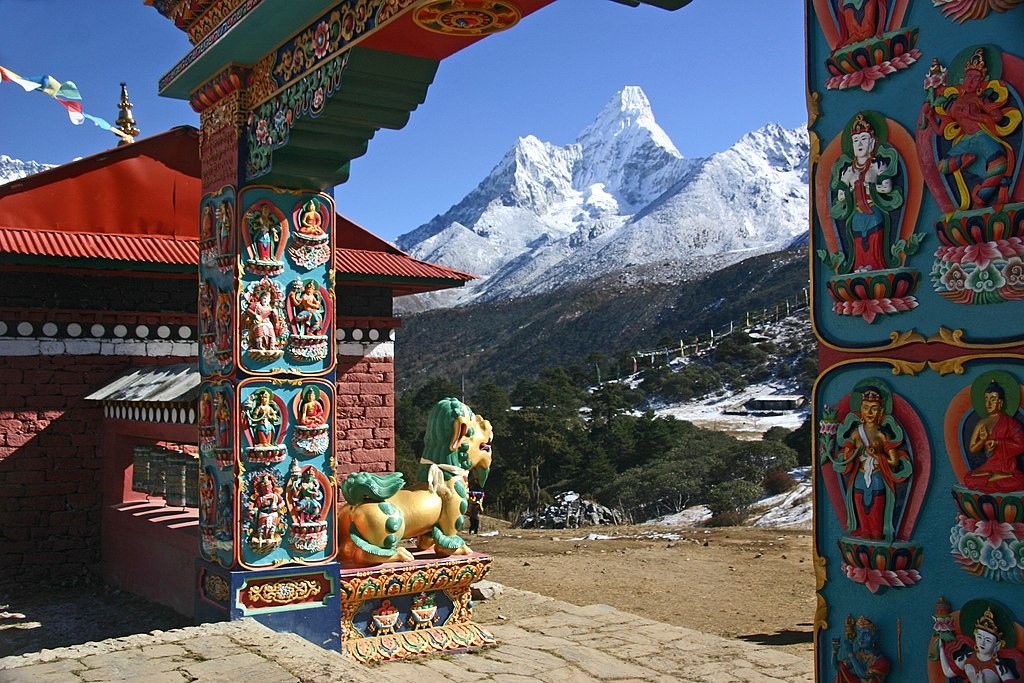 tengboche monastery everest view