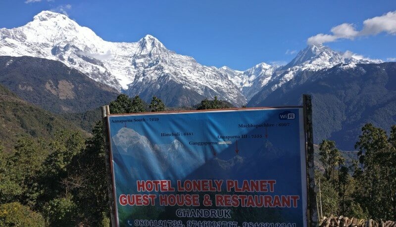 teahouse accommodation in ghandruk trek