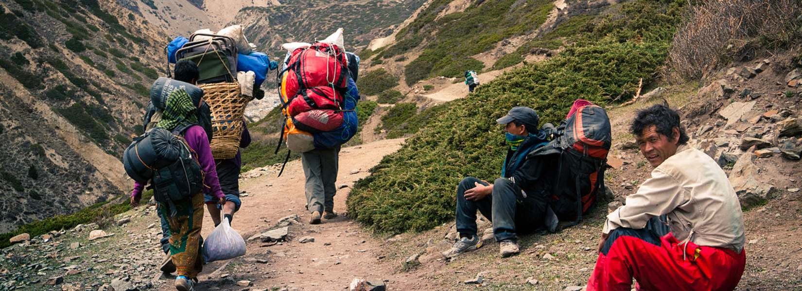 Tipping your guides in Nepal during a trekking adventure.